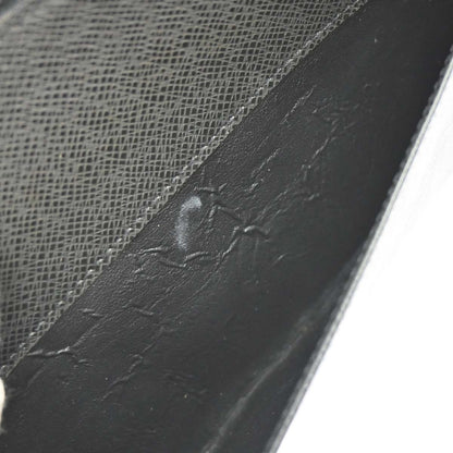 Louis Vuitton Pochette Baikal Clutch Taiga Leather, Black, Leather, Clutch