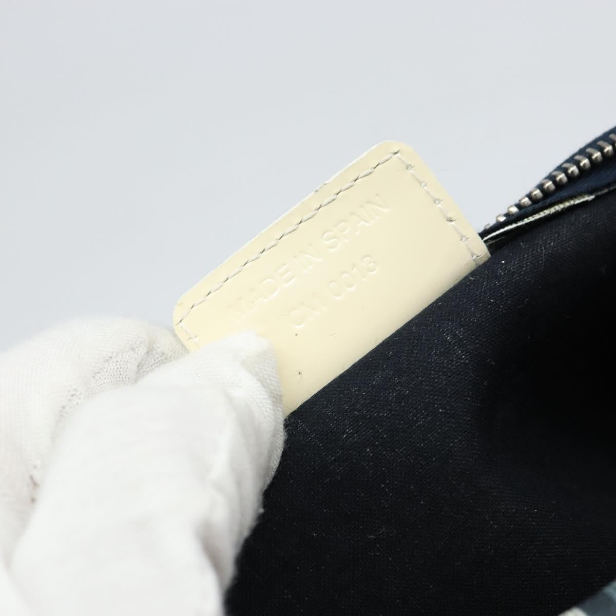 Christian Dior Vintage Trotter Pouch Canvas, NAVY, CANVAS, Clutche & pouche