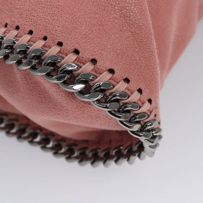 Stella McCartney Falabella Fold Over Crossbody Bag Shaggy Deer, PINK, POLYESTER, Crossbody bag