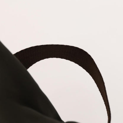 Prada Double Pocket Drawstring Backpack Nylon with Studded Detail, KHAKI, NYLON, Backpack