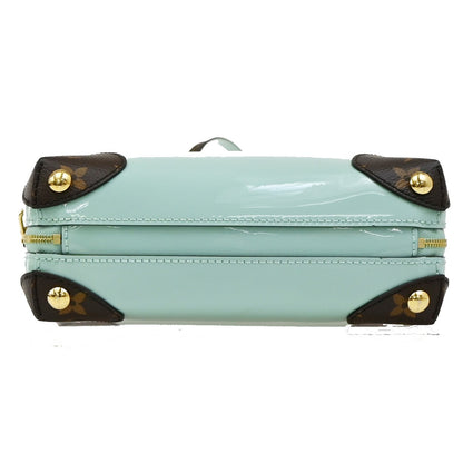 Louis Vuitton Venice Handbag Vernis with Monogram Canvas, GREEN, PATENT_LEATHER, Shoulder bag