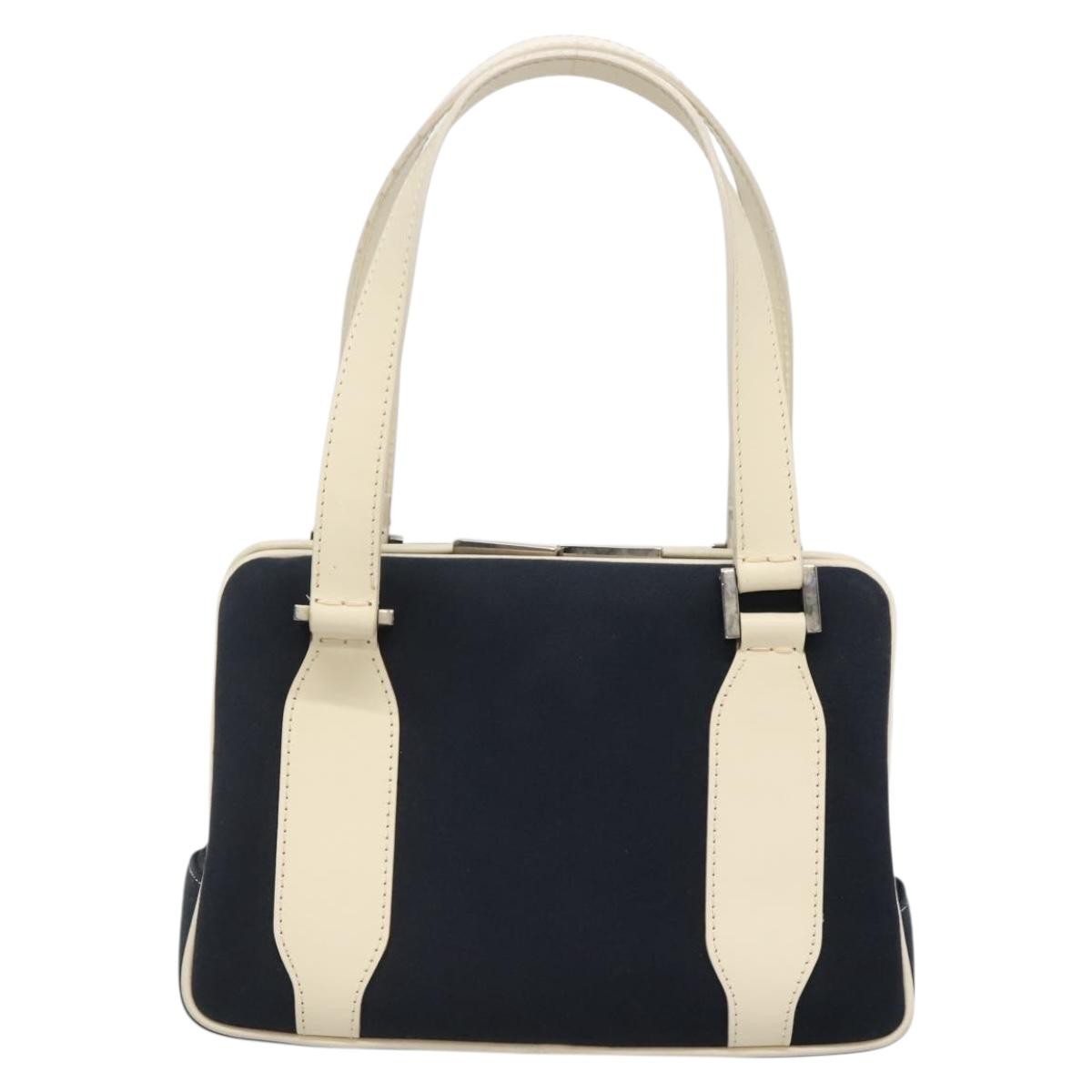Fendi Vintage Top Handle Bag PVC, NAVY, CANVAS, Handbag