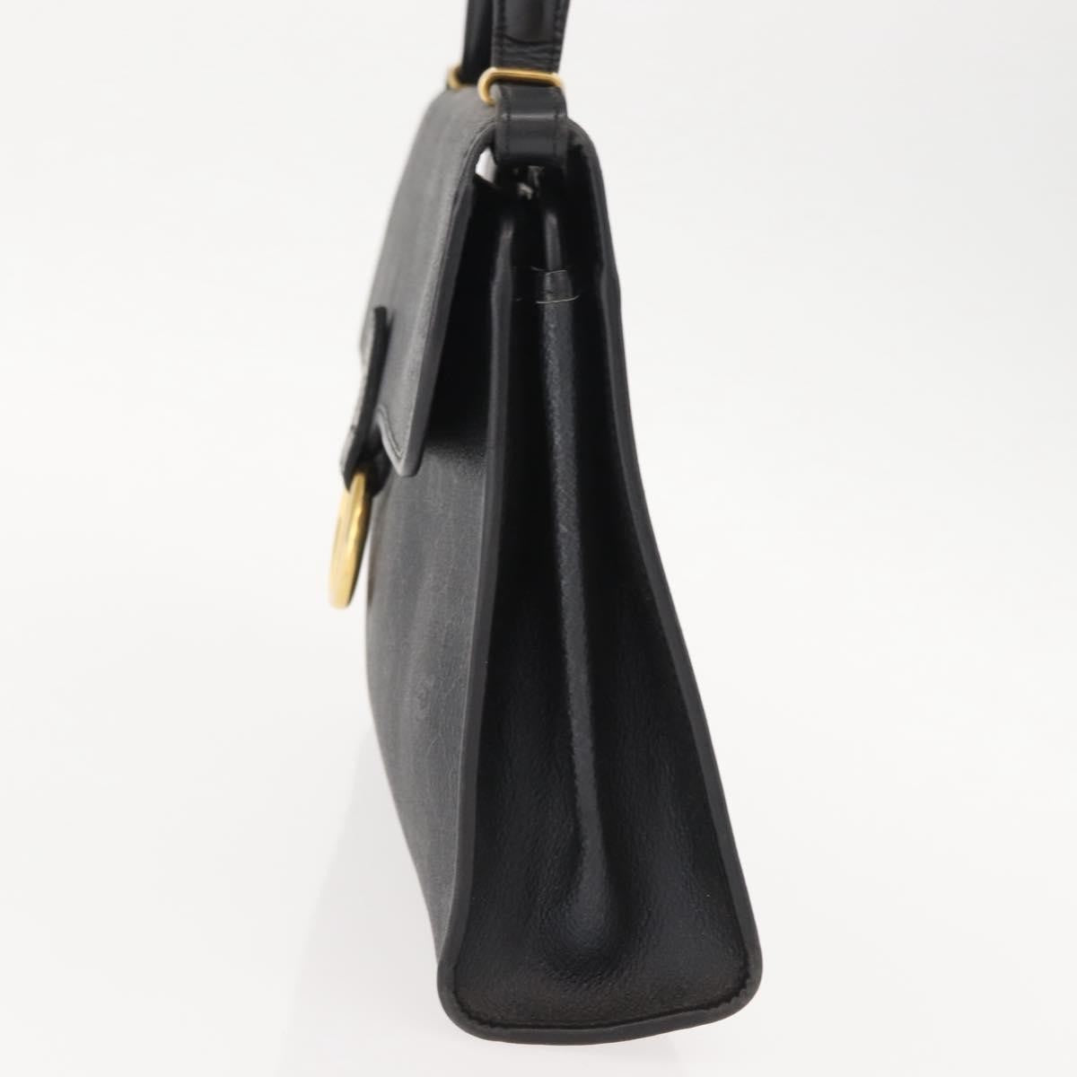 Christian Dior Vintage Honeycomb Handbag Canvas Leather, BLACK, CANVAS, Handbag