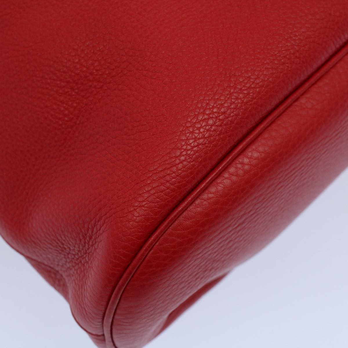 Gucci Soho Drawstring Backpack Leather, Red, Leather, Backpack