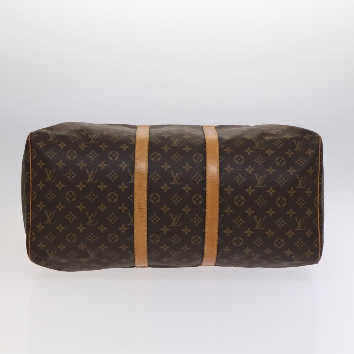 Louis Vuitton Keepall Bag Monogram Canvas, BROWN, CANVAS, Travel bag