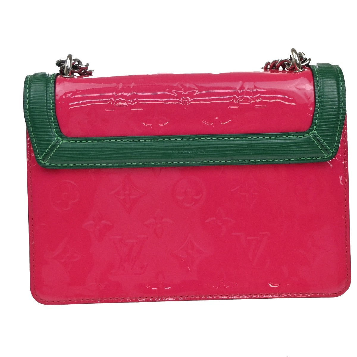 Louis Vuitton Wynwood Handbag Monogram Vernis with Monogram Canvas and Epi Leather, PINK, PATENT_LEATHER, Shoulder bag
