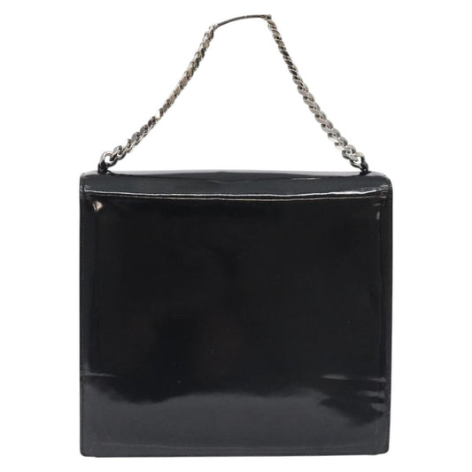 Chanel Vintage CC Box Flap Bag Patent Leather, BLACK, PATENT_LEATHER, Handbag