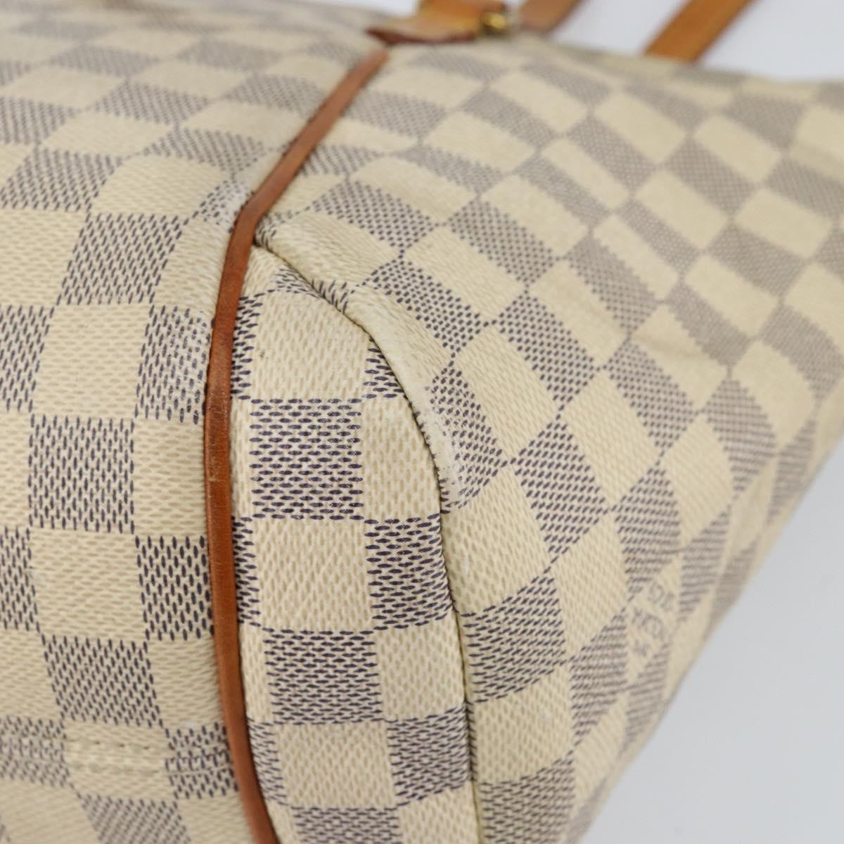 Louis Vuitton Totally Handbag Damier, WHITE, CANVAS, Tote bag