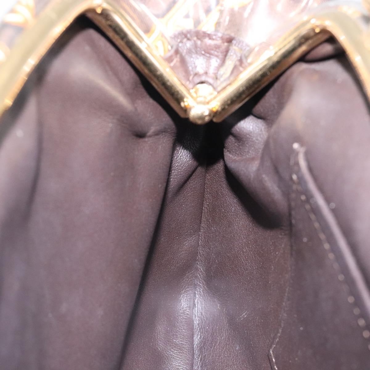 Louis Vuitton Charms Pochette PVC Over Printed Silk, BROWN, CANVAS, Clutche & pouche