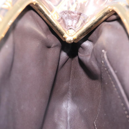 Louis Vuitton Charms Pochette PVC Over Printed Silk, BROWN, CANVAS, Clutche & pouche