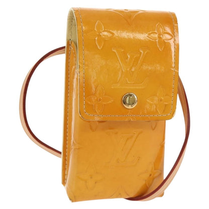 Louis Vuitton Walker Cigarette Case Holder Monogram Vernis, YELLOW, PATENT_LEATHER, Clutche & pouche