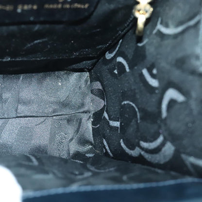 Salvatore Ferragamo Vala Handbag Leather, NAVY, LEATHER, Handbag