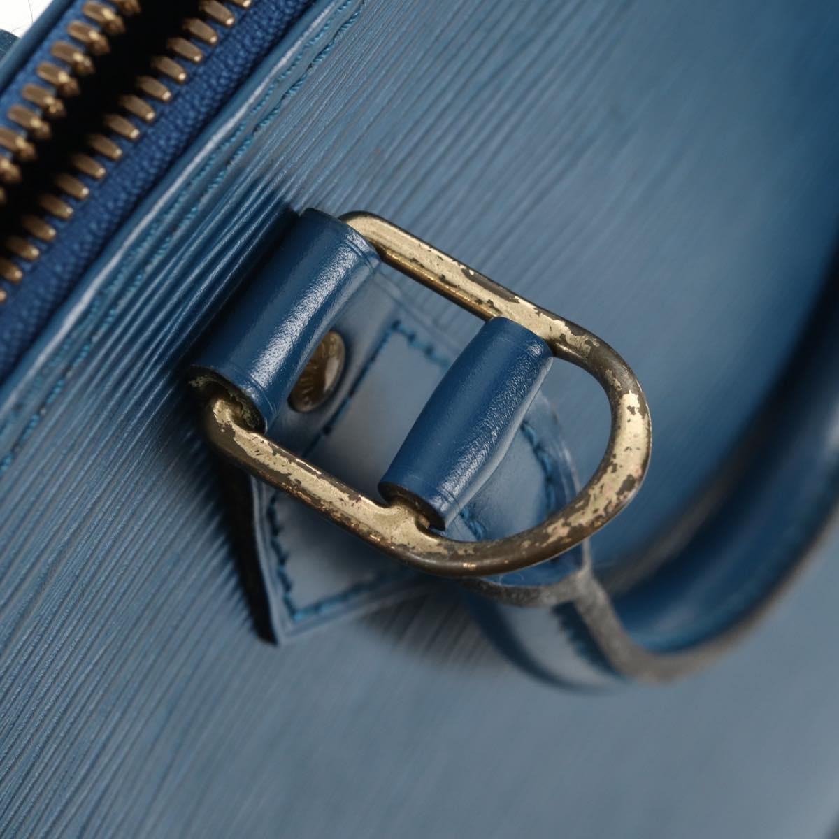 Louis Vuitton Alma Handbag Epi Leather, BLUE, LEATHER, Handbag