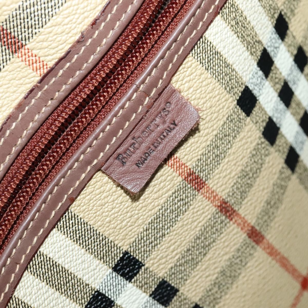 Burberry Convertible Weekend Duffle Bag Haymarket Coated Canvas, BEIGE, CANVAS, Travel bag