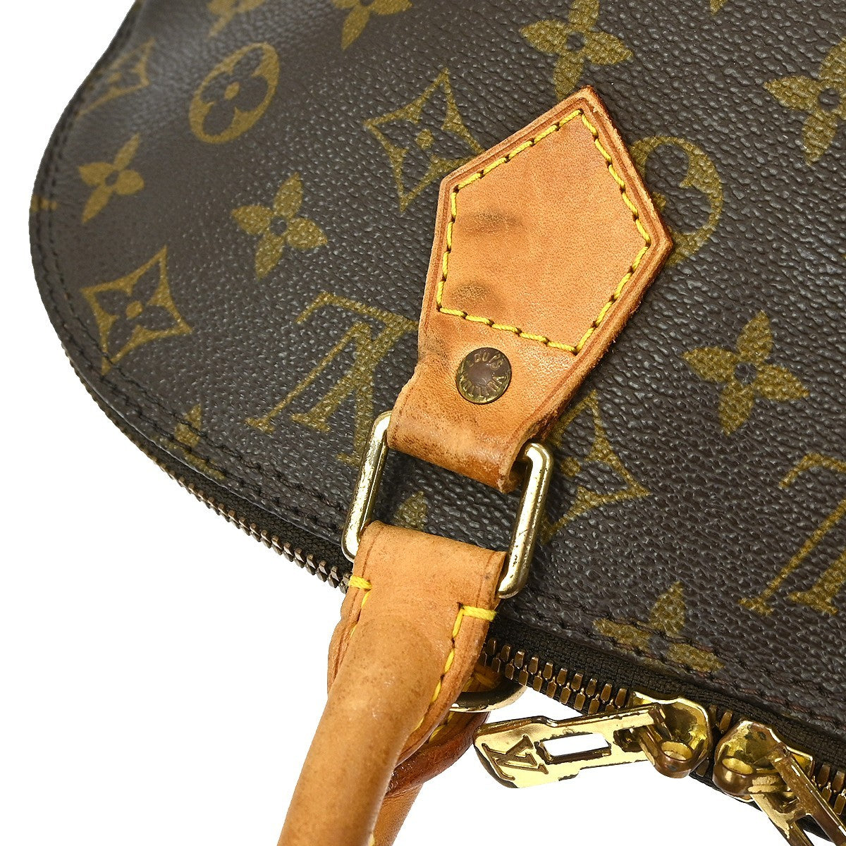 Louis Vuitton Alma Handbag Monogram Canvas, BROWN, CANVAS, Handbag