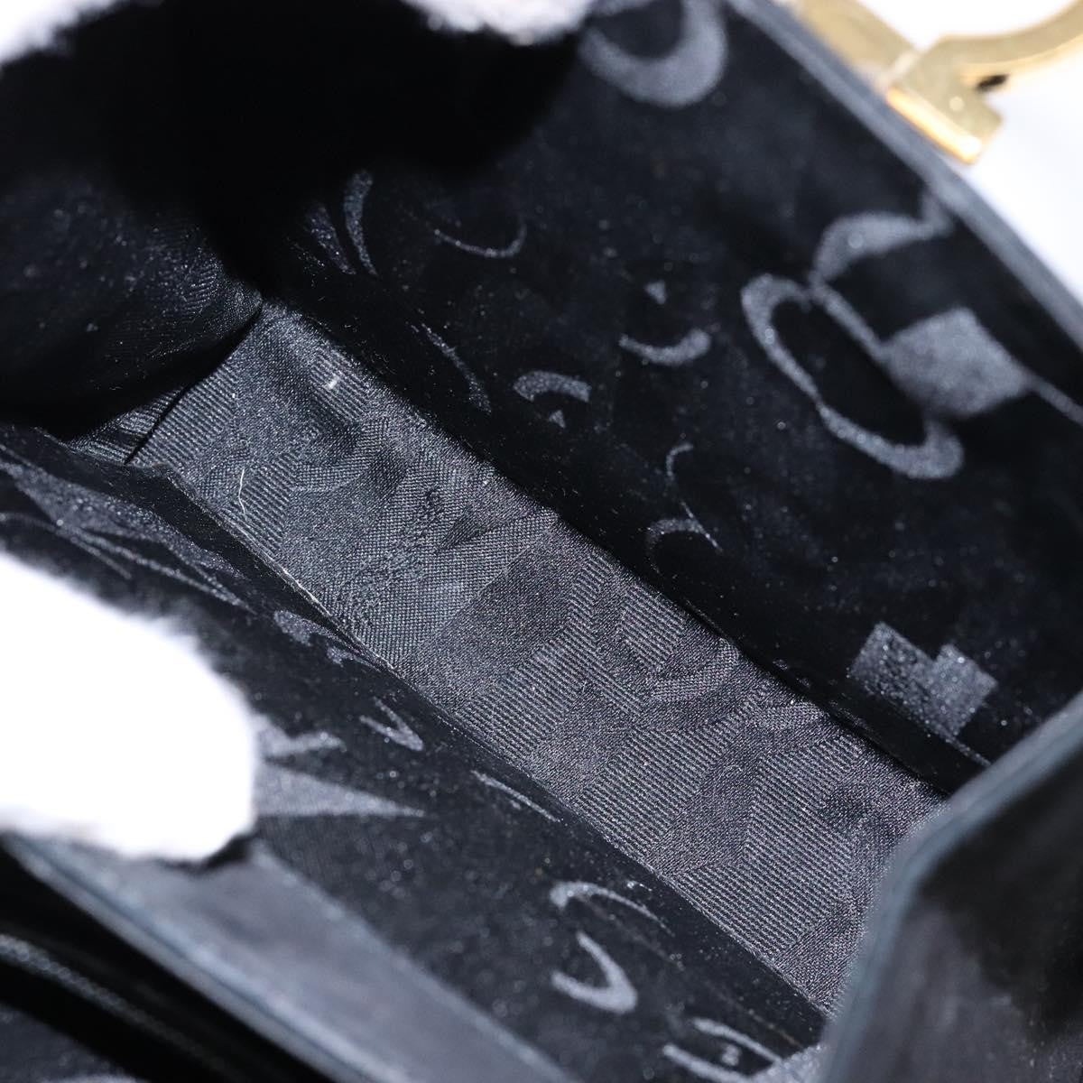 Salvatore Ferragamo Convertible Top Handle Bag Leather, BLACK, SUEDE, Handbag