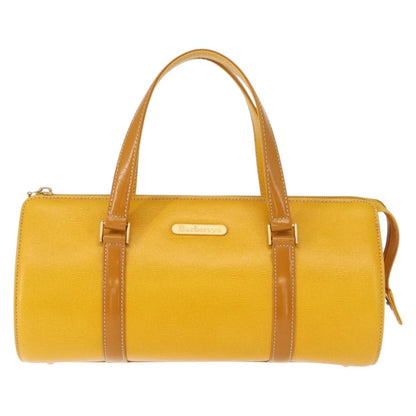 Burberry Vintage Handbag Leather, YELLOW, LEATHER, Handbag