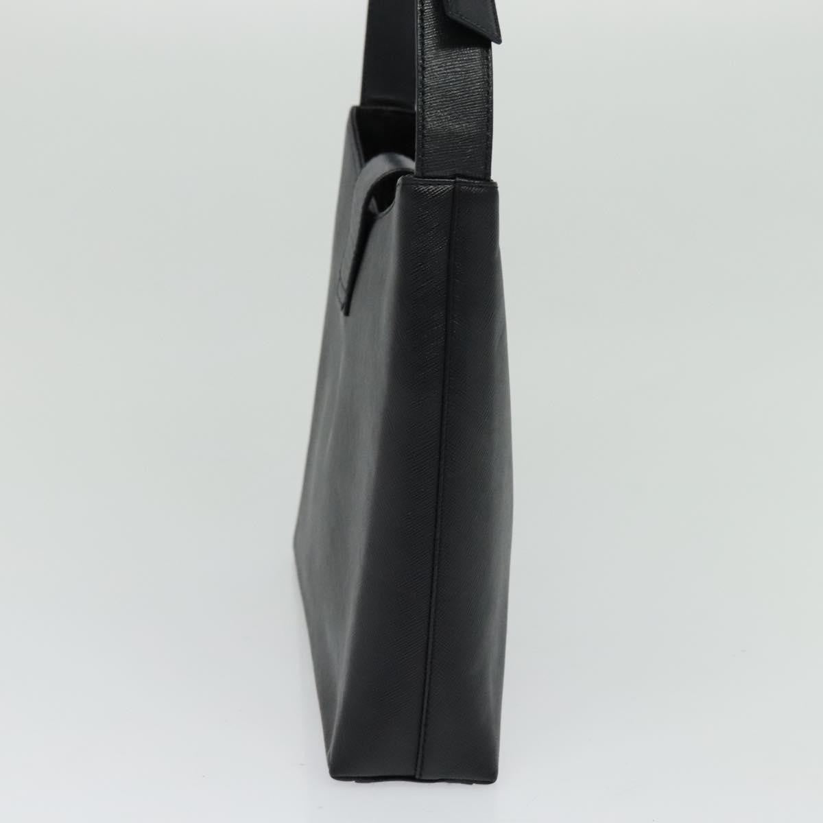 Salvatore Ferragamo Gancio Flap Hobo Leather, BLACK, LEATHER, Shoulder bag