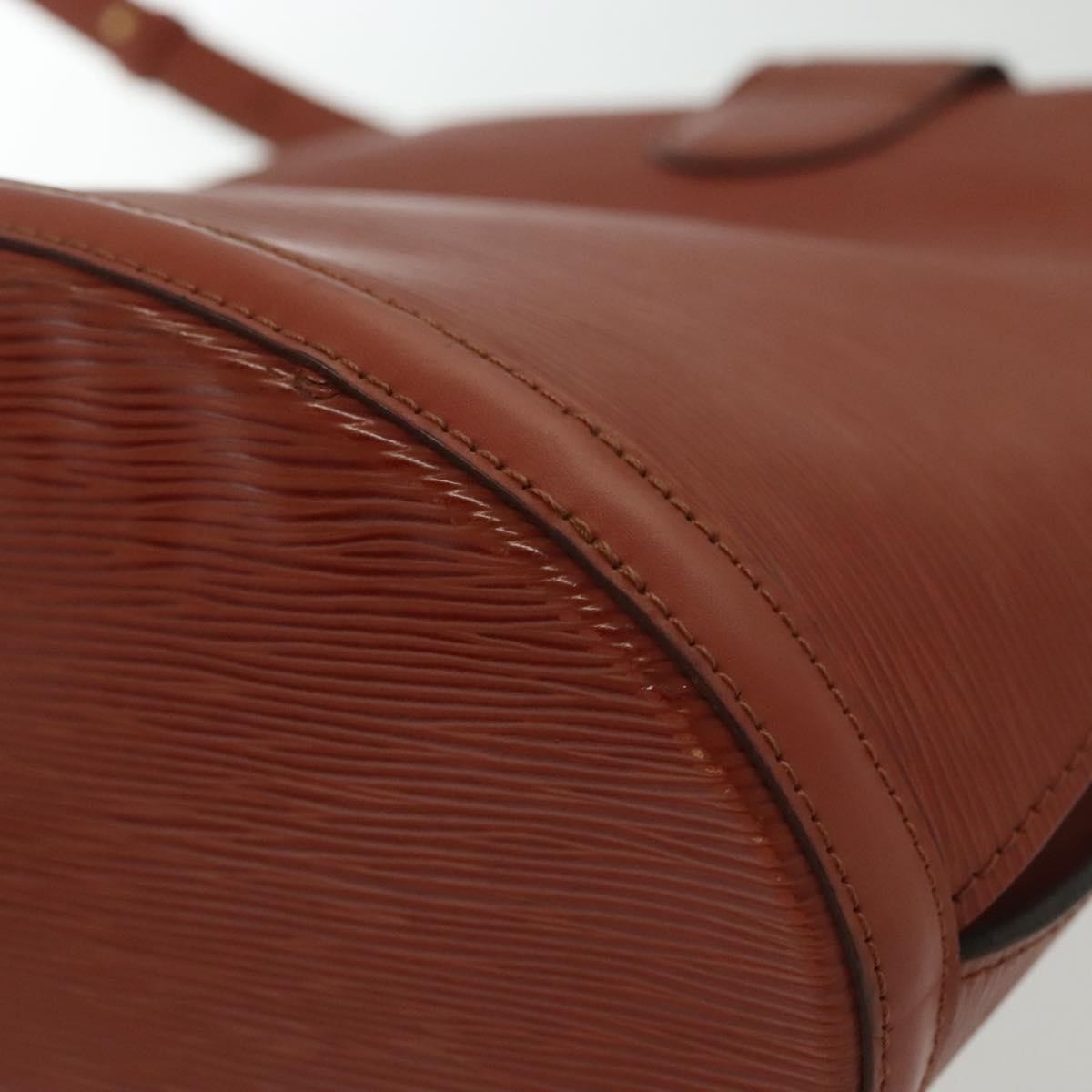 Louis Vuitton Cluny Shoulder Bag Epi Leather, BROWN, LEATHER, Shoulder bag