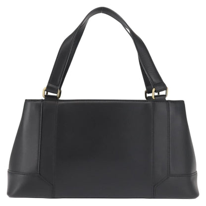 Burberry Vintage Tote Leather, BLACK, LEATHER, Tote bag