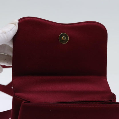 Chanel Flap shoulder Bag Satin, RED, SATIN, Shoulder bag