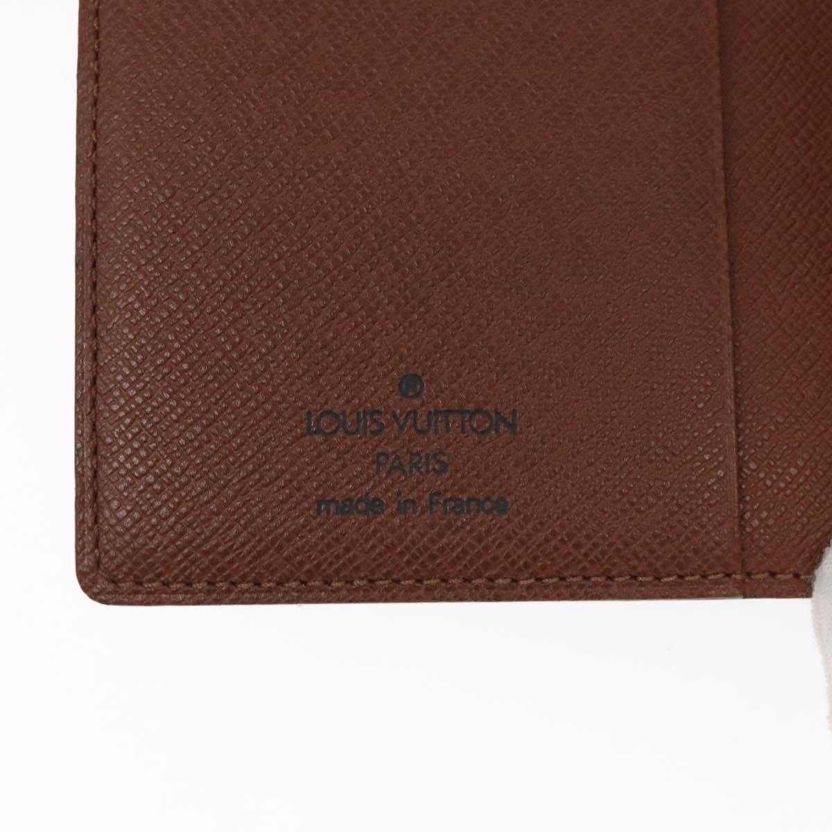 Louis Vuitton Agenda Cover Monogram Canvas, BROWN, CANVAS, Wallets