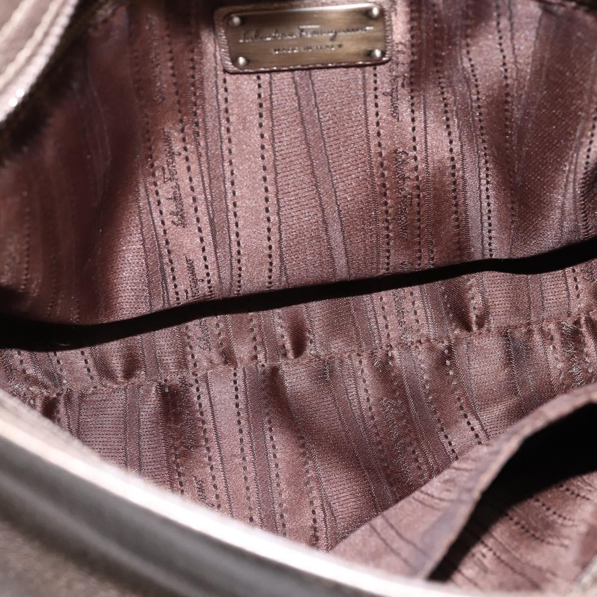 Salvatore Ferragamo Sofia Satchel Leather, BEIGE, LEATHER, Handbag