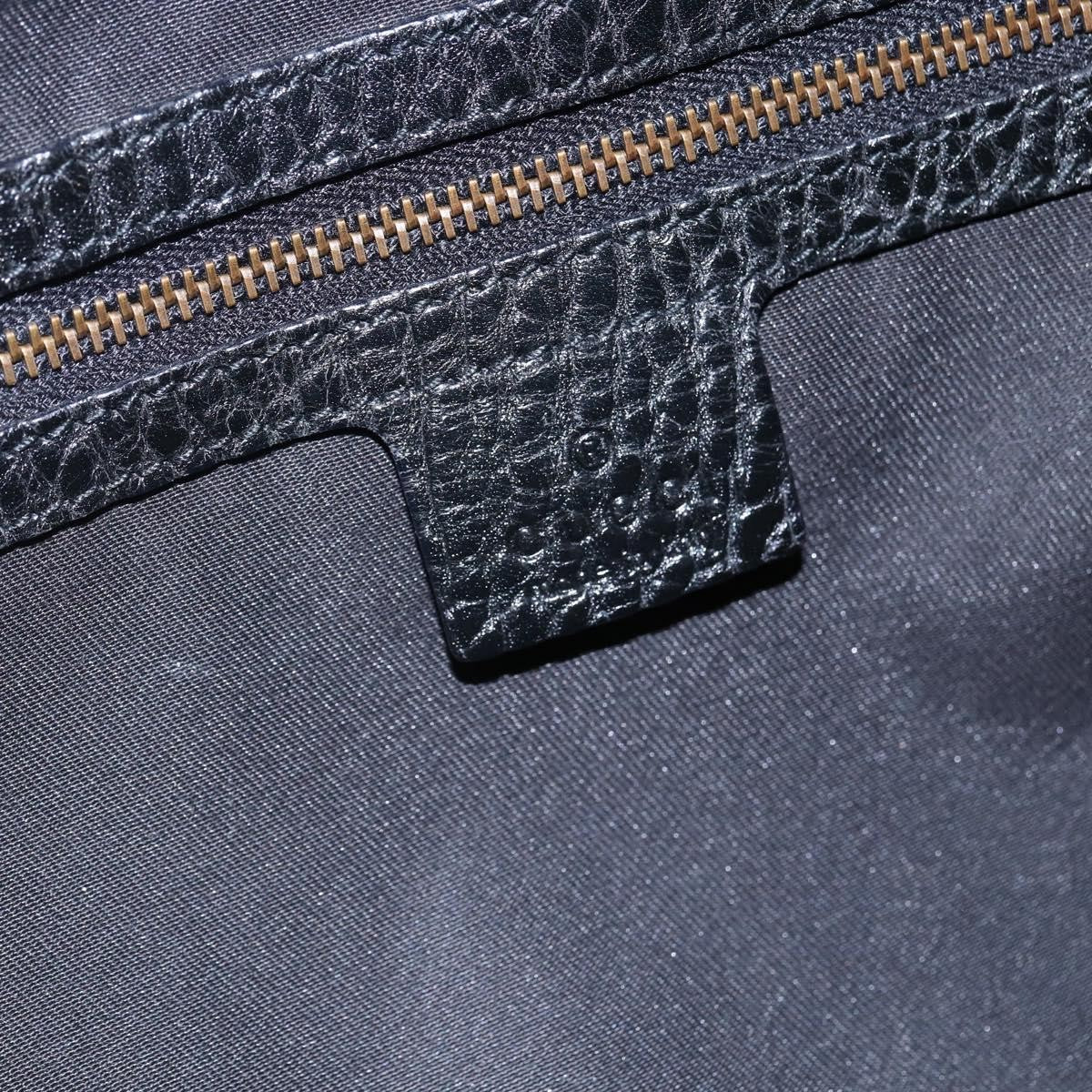 Gucci Interlocking Icon Drawstring Hobo Leather, BLACK, LEATHER, Shoulder bag