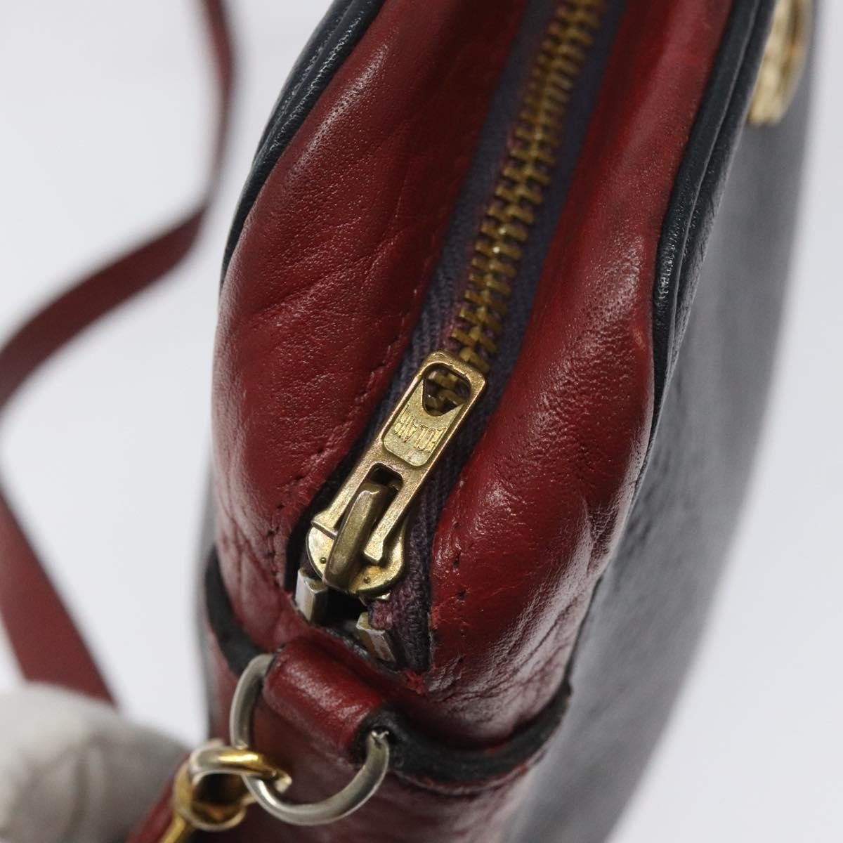 Hermes Jockey shoulder bag Leather, NAVY, LEATHER, Shoulder bag