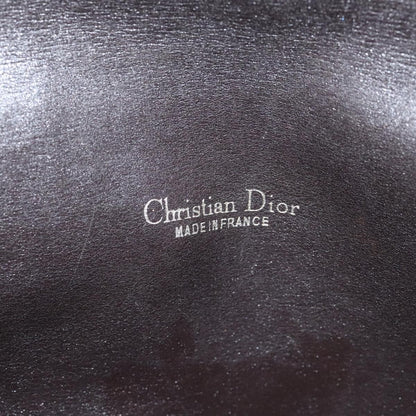 Christian Dior Vintage CD Flap Shoulder Bag Canvas, BROWN, CANVAS, Shoulder bag