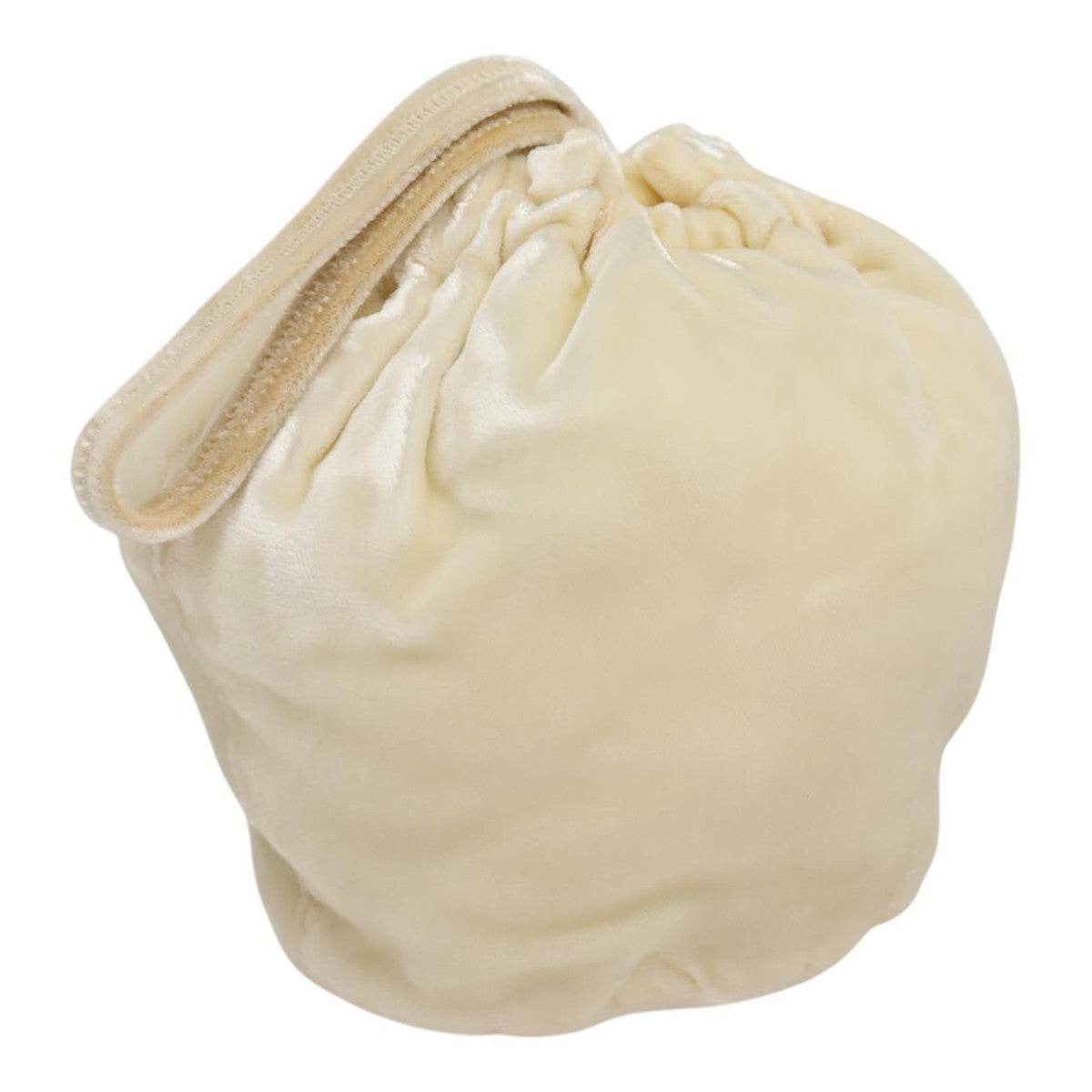 Prada Drawstring Pouch Velvet, BEIGE, VELVET, Clutche & pouche