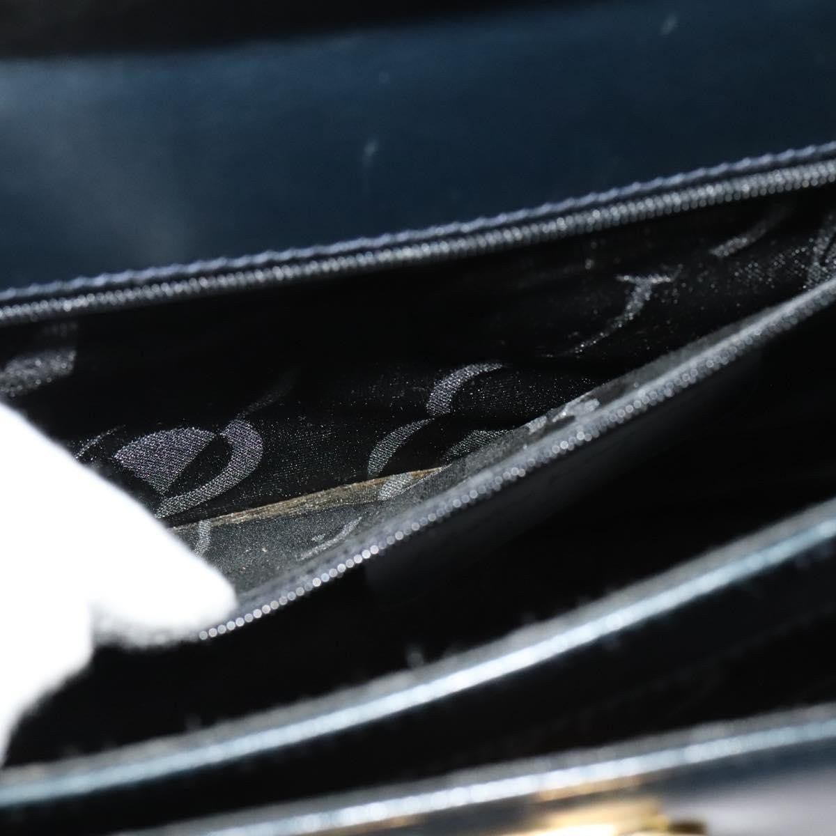 Salvatore Ferragamo Convertible Top Handle Bag Leather, NAVY, LEATHER, Handbag