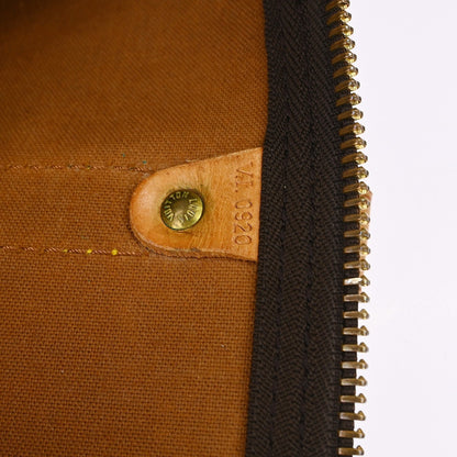 Louis Vuitton Keepall Bag Monogram Canvas, Brown, Canvas, Travel Bag
