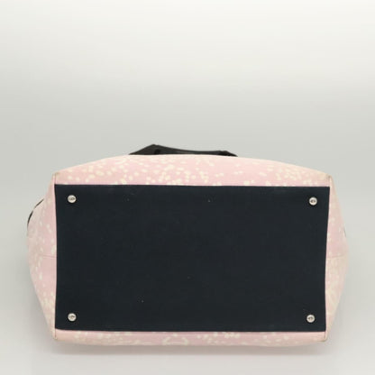 Chanel Biarritz Tote Quilted Canvas, PINK, CANVAS, Tote bag