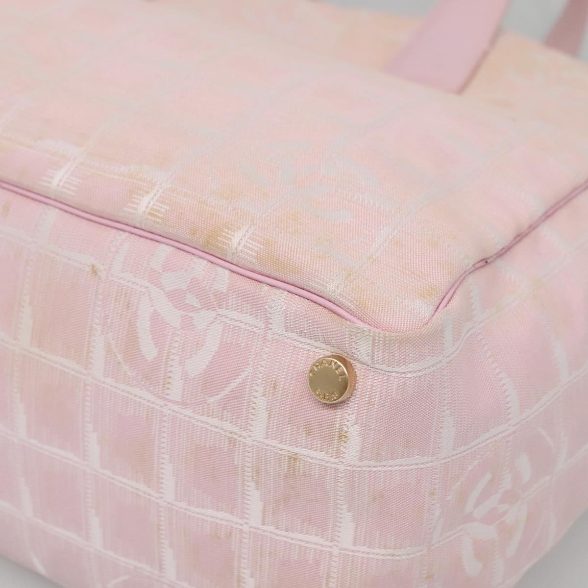 Chanel Travel Line Tote Nylon, PINK, NYLON, Tote bag