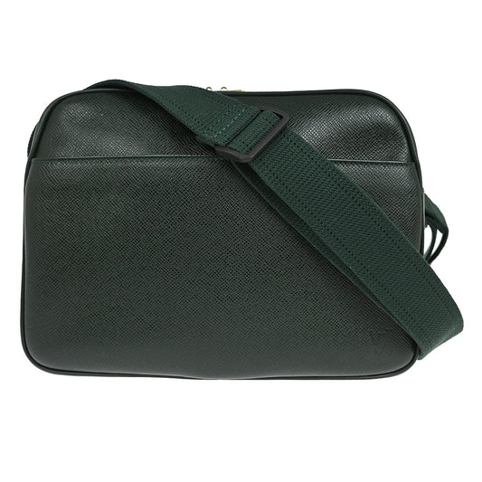 Louis Vuitton Reporter Bag Taiga Leather, GREEN, LEATHER, Shoulder bag