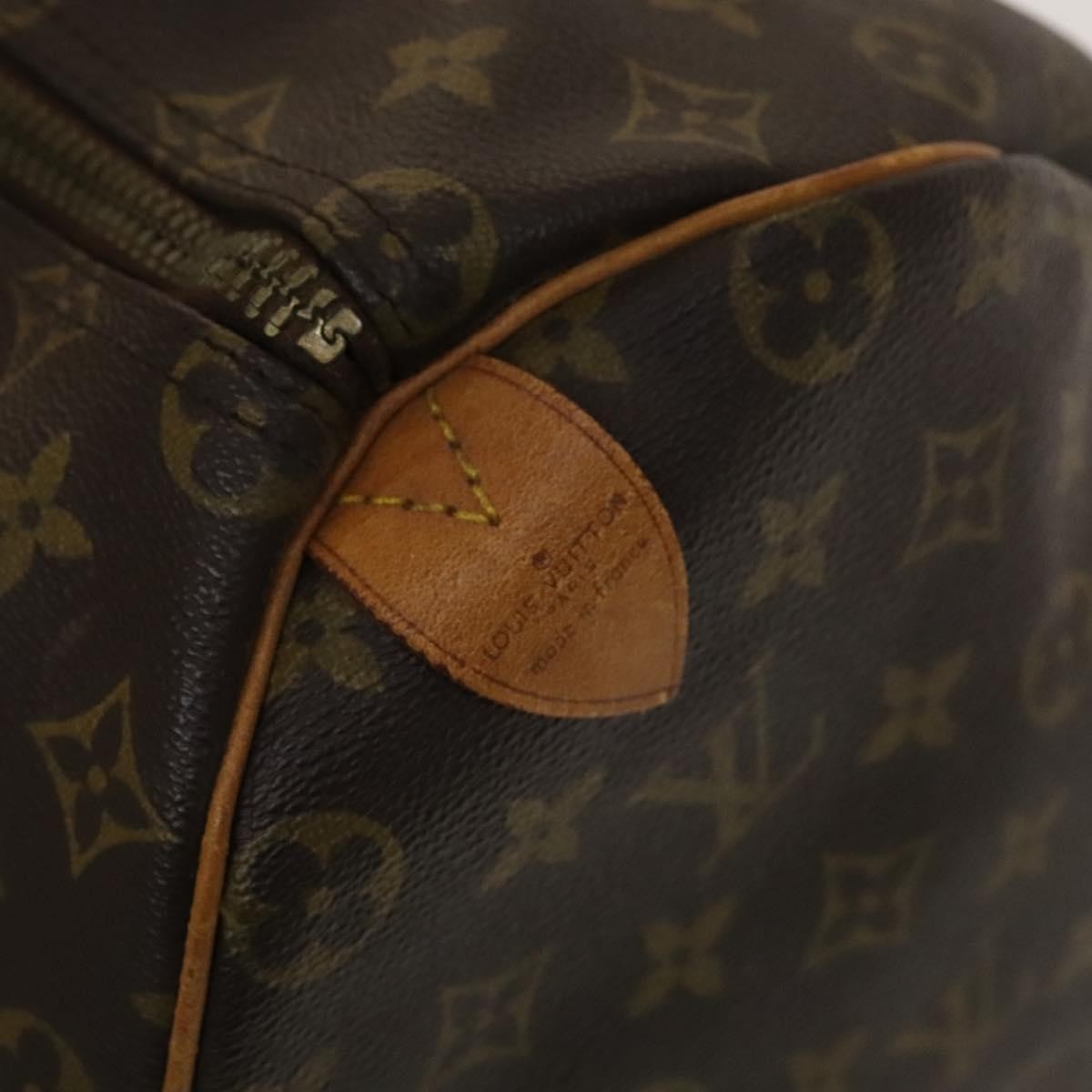 Louis Vuitton Keepall Bag Monogram Canvas, BROWN, CANVAS, Travel bag