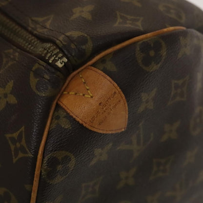 Louis Vuitton Keepall Bag Monogram Canvas, BROWN, CANVAS, Travel bag
