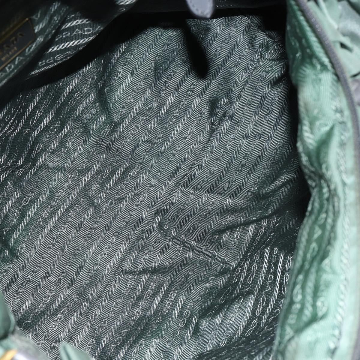 Prada Convertible Bow Tote Tessuto, GREEN, NYLON, Handbag