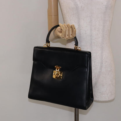 Gucci Lady Lock Leather, NAVY, LEATHER, Handbag
