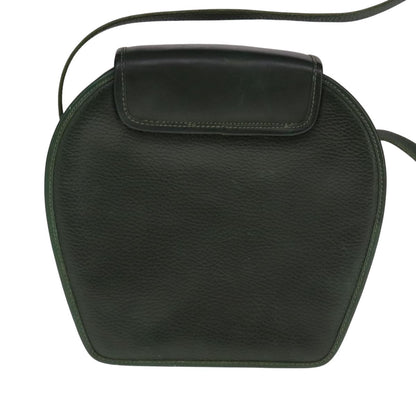 Burberry Vintage Shoulder Bag Leather, GREEN, LEATHER, Shoulder bag