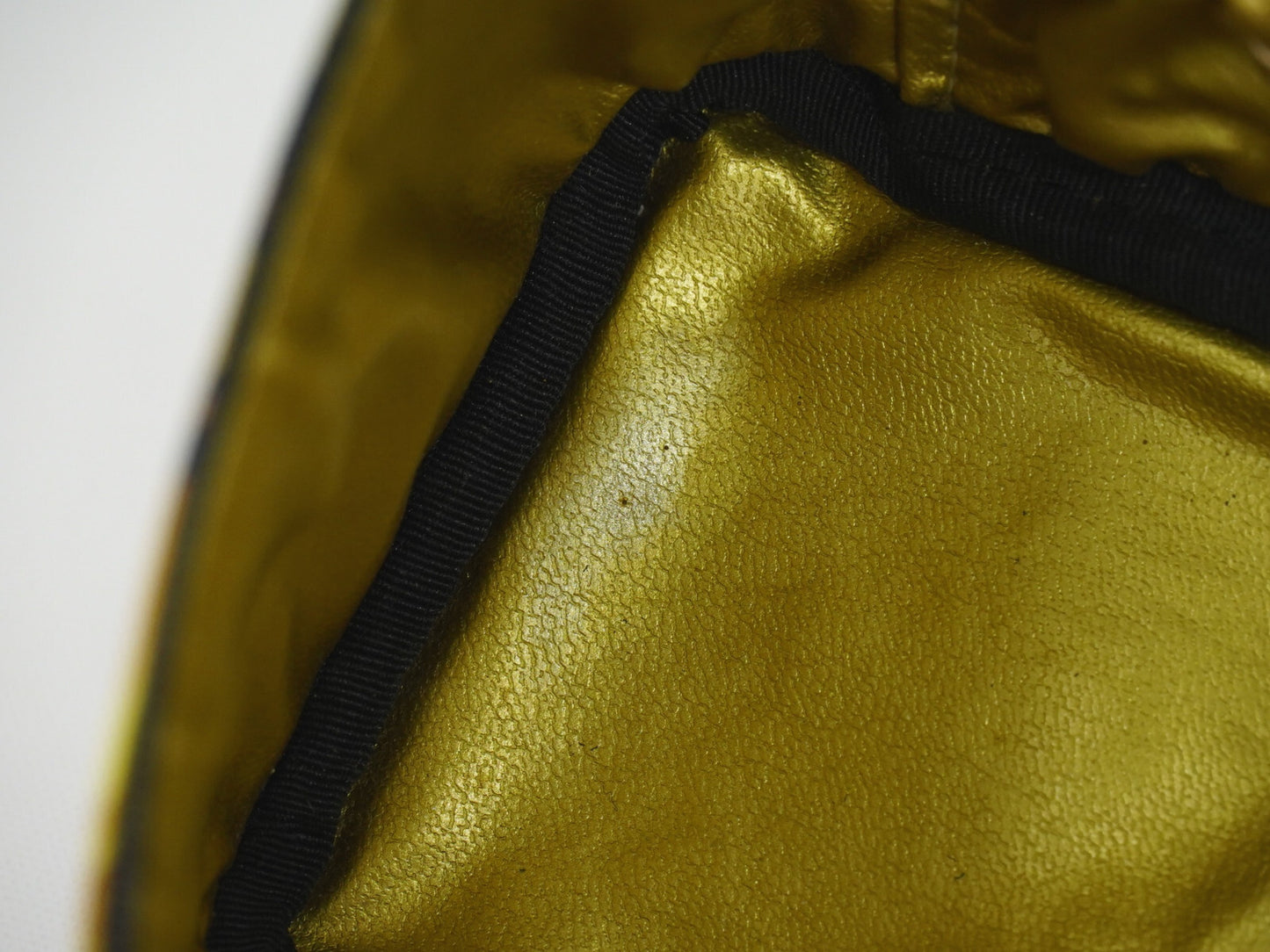 Versace Vanity Hand Bag Canvas and Leather, YELLOW, PVC, Handbag