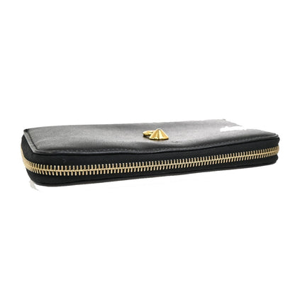 Fendi By The Way Zip Around Wallet Leather, BLACK, LEATHER, Wallets