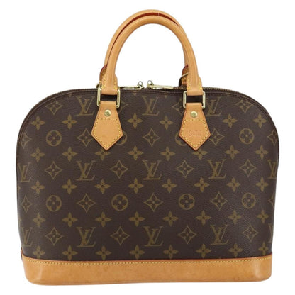 Louis Vuitton Alma Handbag Monogram Canvas, BROWN, CANVAS, Handbag