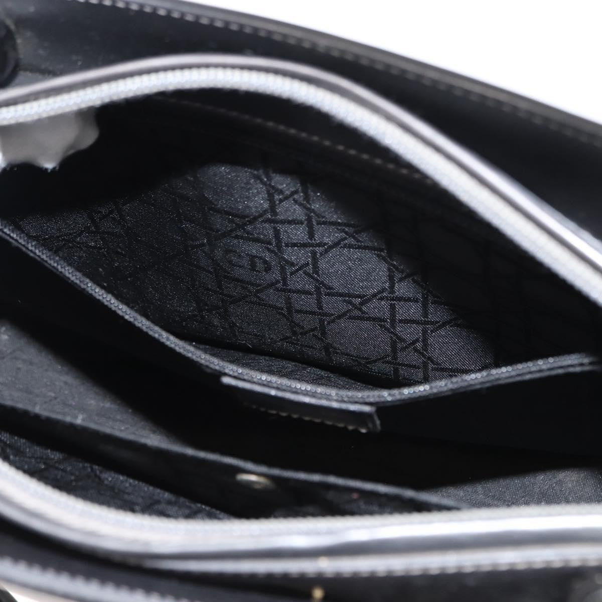 Christian Dior Vintage Handbag Leather, GRAY, LEATHER, Handbag