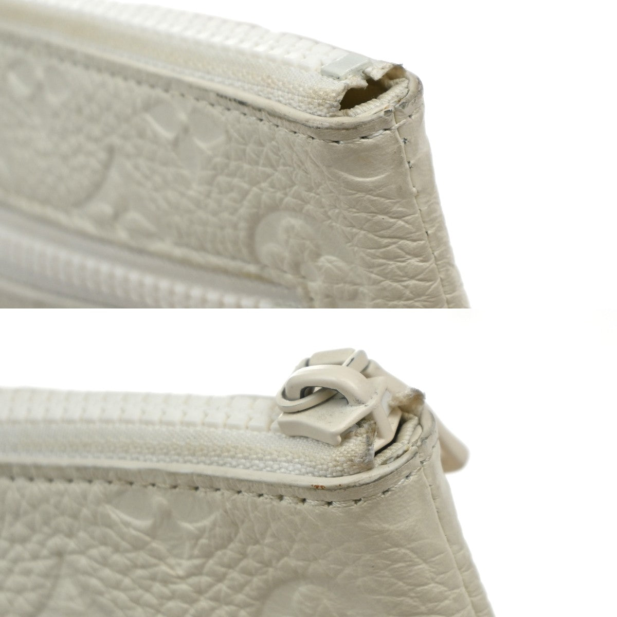 Louis Vuitton Pochette A4 Monogram Taurillon Leather, WHITE, LEATHER, Clutche & pouche