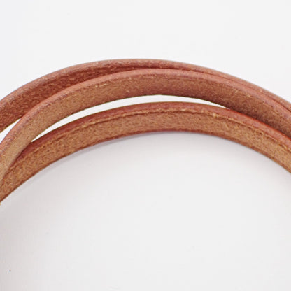 Hermes Hapi 3 Bracelet Leather with Metal, BROWN, LEATHER, Bracelet