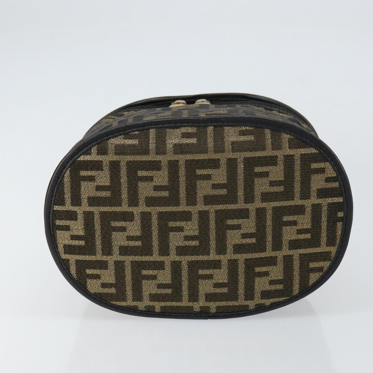 Fendi Vanity Clutch Canvas, BROWN, CANVAS, Clutche & pouche