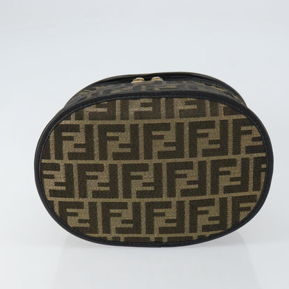 Fendi Vanity Clutch Canvas, BROWN, CANVAS, Clutche & pouche