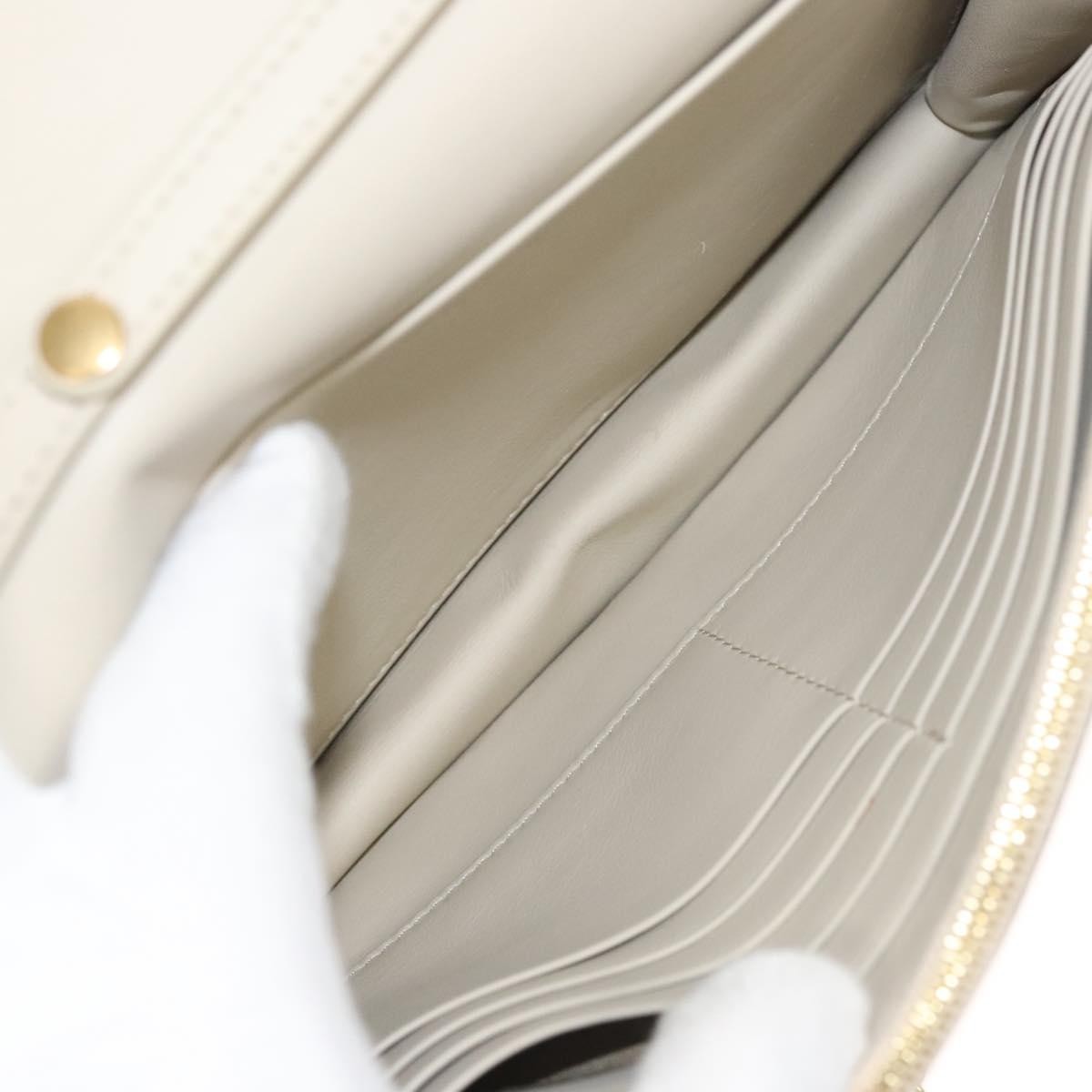 Celine Chain Shoulder Bag Leather, GRAY, LEATHER, Shoulder bag